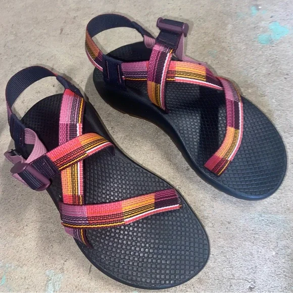 Chaco | Shoes | Womens Size 6 Chaco Z Classic Pink Orange Plaid